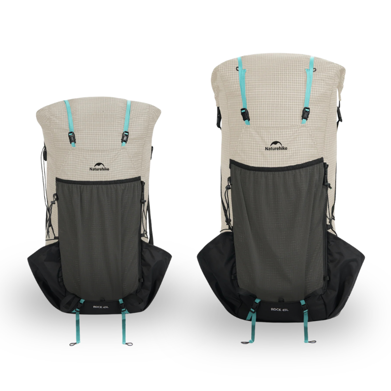 Naturehike Rock 2.0 60l (M) - ultralehký trekový batoh 1262g - krémový